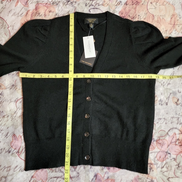 NWT Petite Charter Club Luxury Cashmere Cardigan - Picture 9 of 12